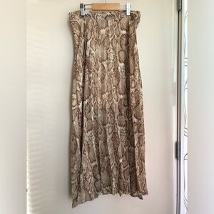 Free Press Print Flowy Skirt